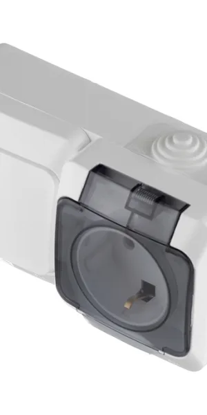 开关插座单元 Systeme Electric Etude 单联明装白色 (BPA16-241B)