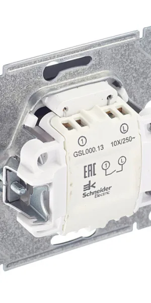 Systeme Electric Glossa single-gang flush-mount switch anthracite with backlight (GSL000713)