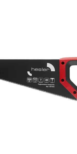Hesler Teflon木工锯 350毫米，7齿/英寸，粗齿