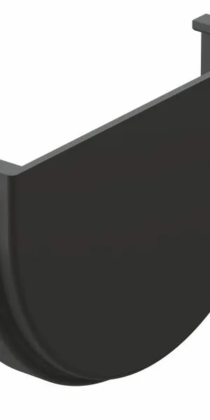 Docke Premium 塑料檐槽堵头 d120毫米 炭灰色 RAL 7024