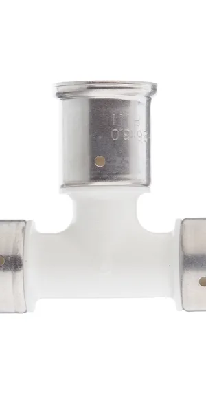 Тройник Henco (9PKW-262626) 26(пресс) х 26(пресс) х 26(пресс) PVDF белый