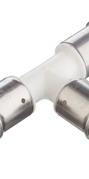 Тройник Henco (9PKW-262626) 26(пресс) х 26(пресс) х 26(пресс) PVDF белый