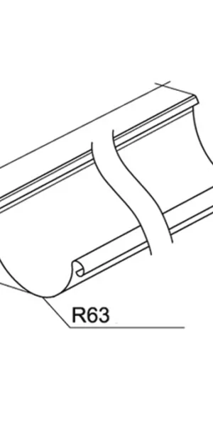 Grand Line 金属落水槽 直径125毫米 3米 深棕色 RR 32
