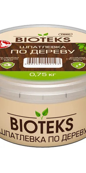 Wood filler Biotex Profi white 0.75 kg