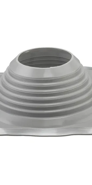 Roof flashing KM 425x425 mm for chimneys d178-330 mm silver silicone