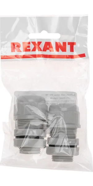 Rexant MG 20 电缆密封套，适用于直径9-14毫米的电缆，IP68，塑料，灰色（2件装）（07-8120-02 / 07-8120-2）