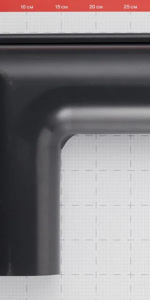 Grand Line 金属落水管外角 125mm 90° 炭灰色 RAL 7024