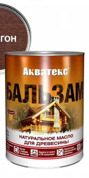 Масло Акватекс Бальзам для дерева махагон 0,75 л