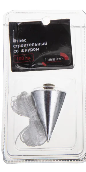 Hesler conical plumb bob, 100 g