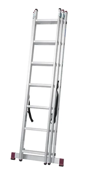 Aluminum transformer ladder, 3-section, 7 steps, Krause