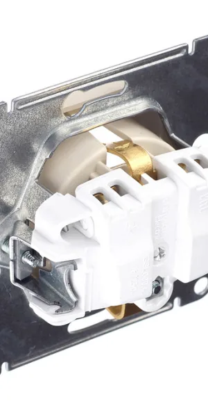 Розетка Systeme Electric Glossa, встраиваемая, бежевая