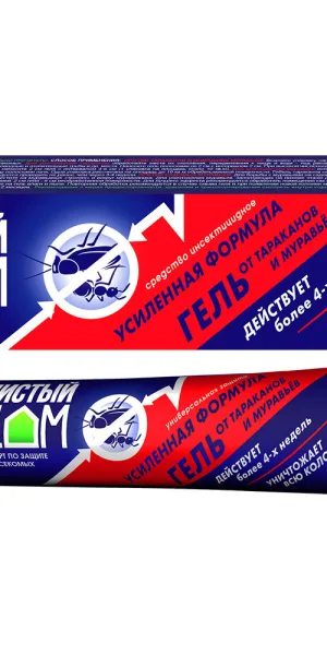 Cockroach repellent gel, enhanced action, Chisty Dom, 50 ml