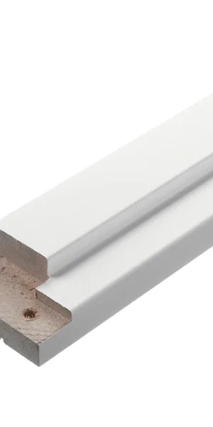 Door frame 70x34x2070 mm (620 mm) finish film white with hinges (2.5 pcs.)