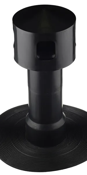 Spot aerator Polivent Premium Ultra-110 d110 mm for flat roof black