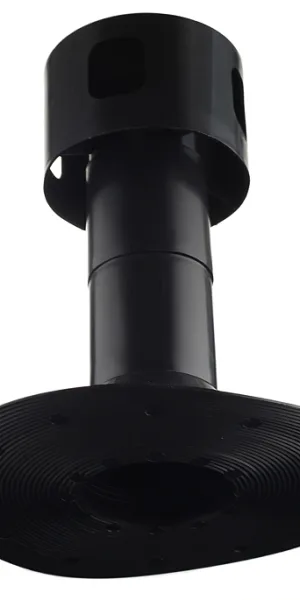 Spot aerator Polivent Premium Ultra-110 d110 mm for flat roof black