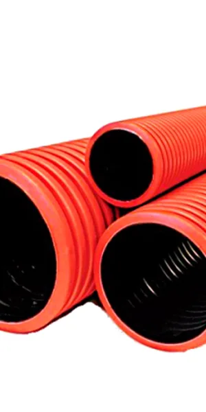 Double-wall corrugated pipe HDPE/LDPE d110/94.2 mm SN4 with pull tape, running meter