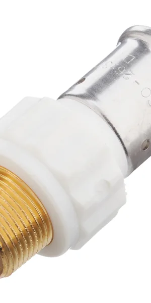 Henco Coupling (17PKW-2605) 26 (press) x 3/4" Male PVDF White