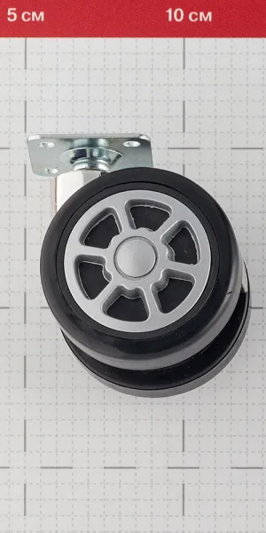 Double Roller on Plate d60 mm (Black)