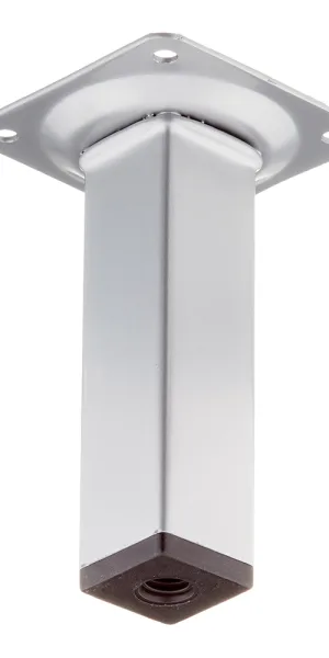Steel furniture leg 25x25x100 mm gray (1 pc.)