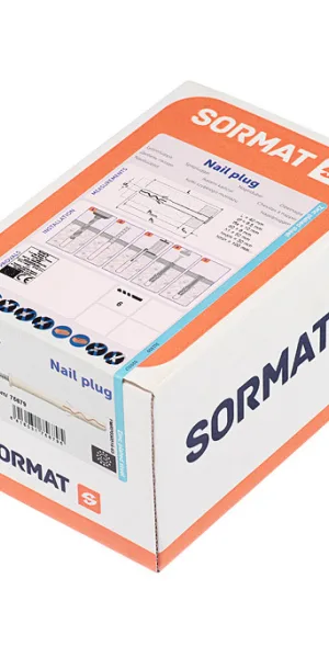 Дюбель-гвоздь Sormat 6x40 мм цилиндрическая манжета нейлон (200 шт.)