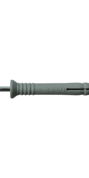 Nail-in anchor 8x60 mm with countersunk collar, polypropylene (90 pcs.)