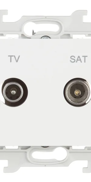 Розетка телевизионнная Simon 24 Harmonie встраиваемая белая TV/ SAT (2410487-030)