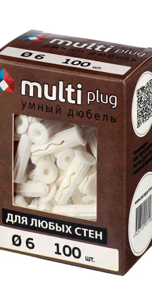 Дюбель универсальный MULTI plug 6x25 мм нейлон (100 шт.)