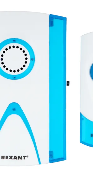 Звонок Rexant RX-3 (73-0030) беспроводной с кнопкой 32 мелодии белый водонепроницаемая кнопка