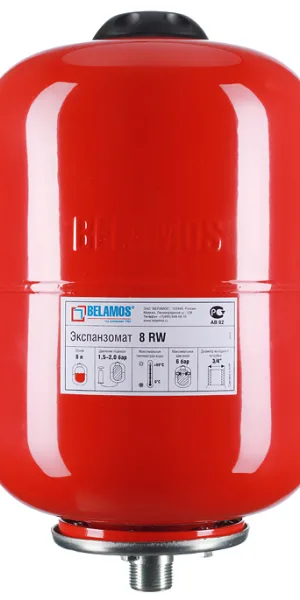 Бак расширительный Belamos 8 RW закрытого типа 6 бар 8 л