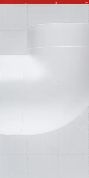 Era plastic elbow for round ducts d125 mm 90°