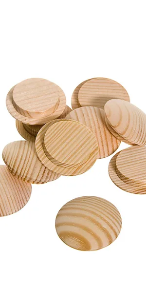 Pine wood plug, d20 mm (10 pcs.)