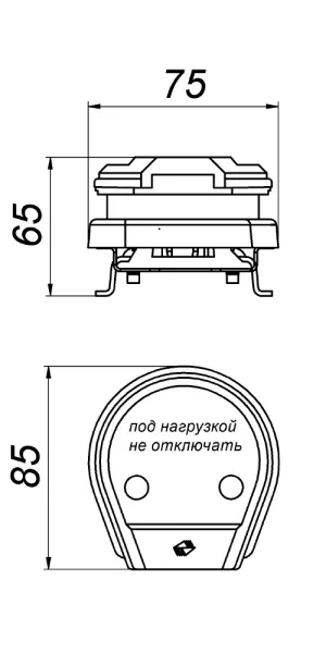 Комплект для подключения электроплит Svet СЭ РВШ 32-003 скрытая установка с заземлением 4Р 32 А 250 В IP20 (0304-00010)