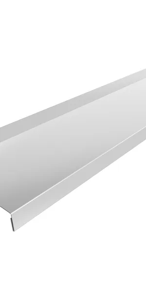 Drip edge 150x2000 mm white RAL 9003