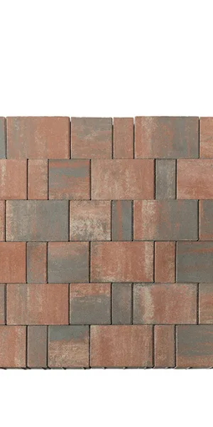 Плитка тротуарная разноразмерная Старый город Ландхаус 2.0 color mix Койот Braer (12,9 кв.м)