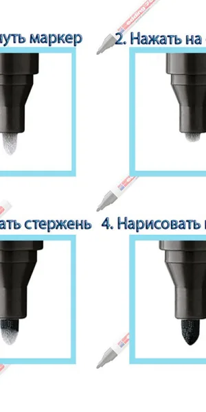 Маркер перманентный для промышленной графики Edding 8750 красный грифель 2-4 мм