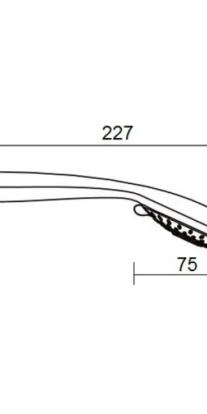 Лейка для душа Union d75 мм 3 режима без шланга пластик хром (MW022)