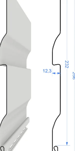 Сайдинг Docke Premium 3600х232 мм крем брюле