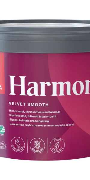 Краска моющаяся Tikkurila/Tikkivala Harmony Velure база С бесцветная 2,7 л