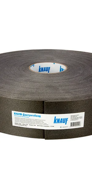 Лента уплотнительная Knauf Дихтунгсбанд самоклеящаяся 70х3 мм 30 м