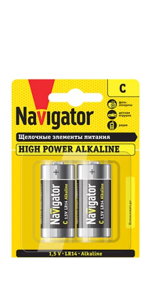 Батарейка Navigator LR14 1,5 В (2 шт.)