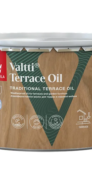 Масло Tikkurila/Tikkivala Valtti Terrace Oil для террас основа EC 9 л