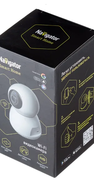 Умная камера видеонаблюдения Navigator Smart Home NSH-CAM-01-IP20 белая