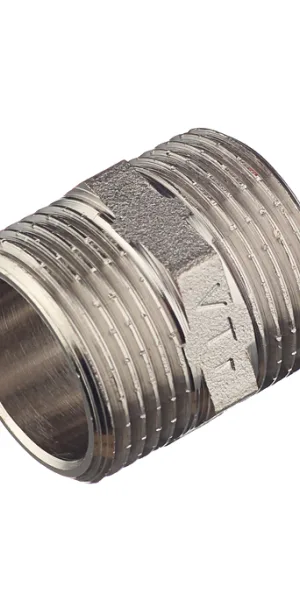 Ниппель Valtec 3/4 НР(ш) х 3/4 НР(ш) латунный (VTr.582.N.0005)