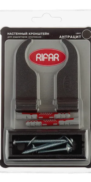 Кронштейн Rifar для радиатора черный (2 шт.) (КРУРЦ9005)