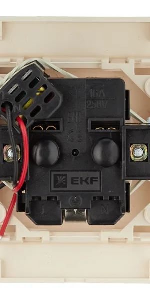 Розетка EKF Минск встраиваемая бежевая с USB-А (ERR16-028-200-USB)