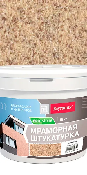Штукатурка декоративная мраморная Bayramix EcoStone 977 15 кг