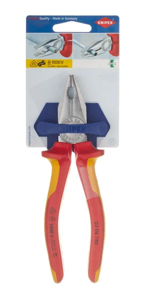Плоскогубцы диэлектрические Knipex 180 мм (KN-0306180SB)