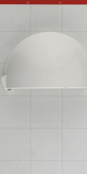 Заглушка желоба Docke Lux пластиковая d140 мм пломбир RAL 9003