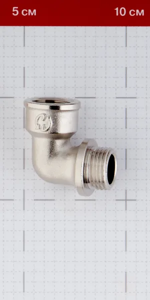 Угол Stout 1/2 ВР(г) х 1/2 НР(ш) с упором никелированный (SFT-0016-000012)