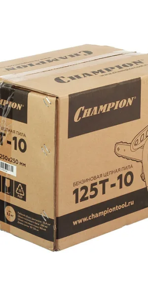 Бензопила Champion 125T 0,95 л.с. 10" шаг 3/8" паз 1,3 мм 40 звеньев